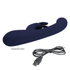 Lamar Vibrador Dual Recargable - Azul