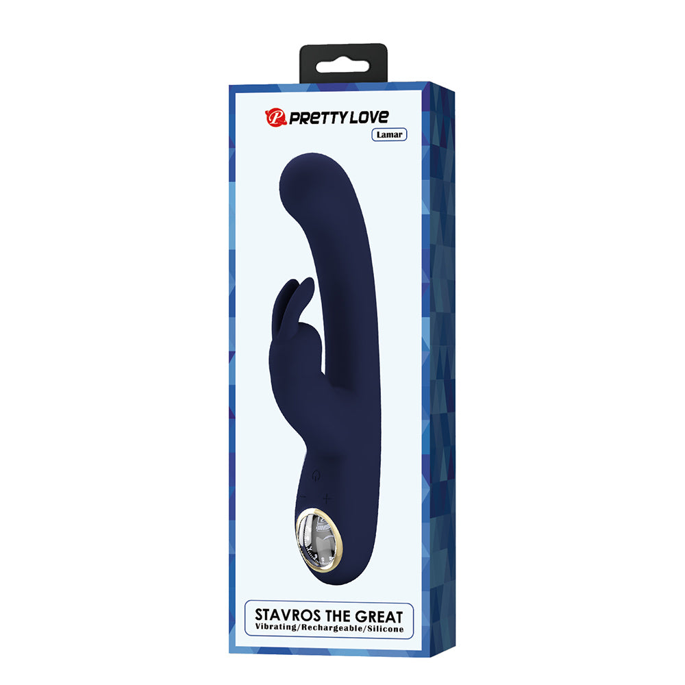Lamar Vibrador Dual Recargable - Azul