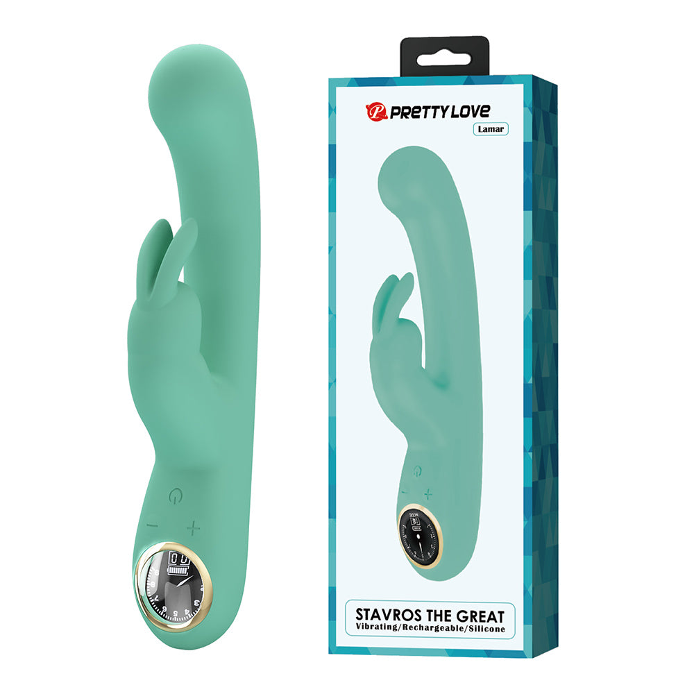 Lamar Vibrador Dual Recargable - Menta