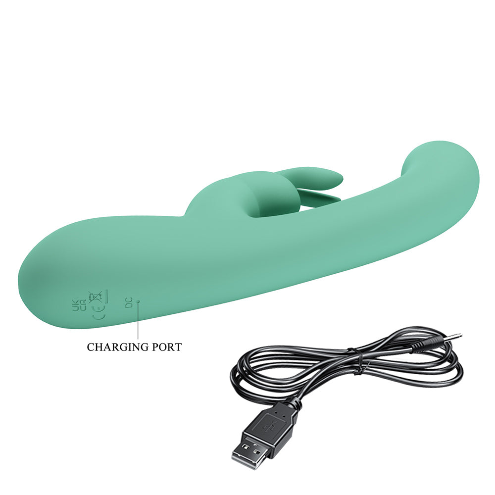 Lamar Vibrador Dual Recargable - Menta