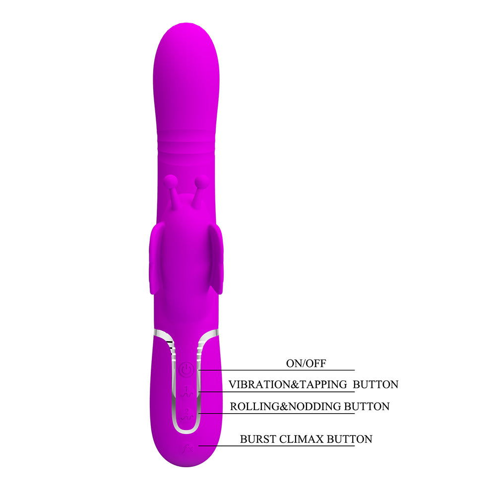 Ridgely Vibrador Dual 4 en 1 Recargable