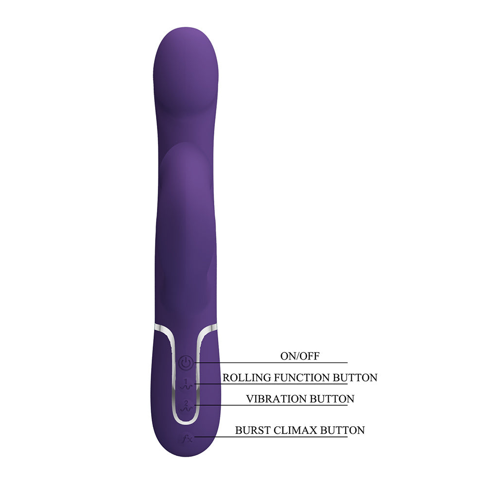 Falin Vibrador Dual 4 en 1 Recargable