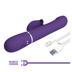 Falin Vibrador Dual 4 en 1 Recargable