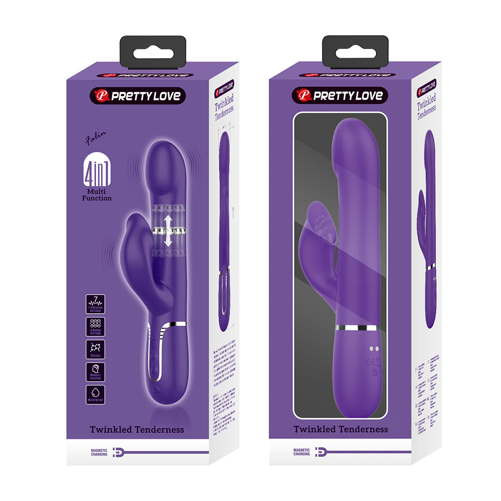Falin Vibrador Dual 4 en 1 Recargable