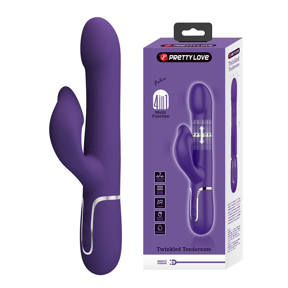 Falin Vibrador Dual 4 en 1 Recargable