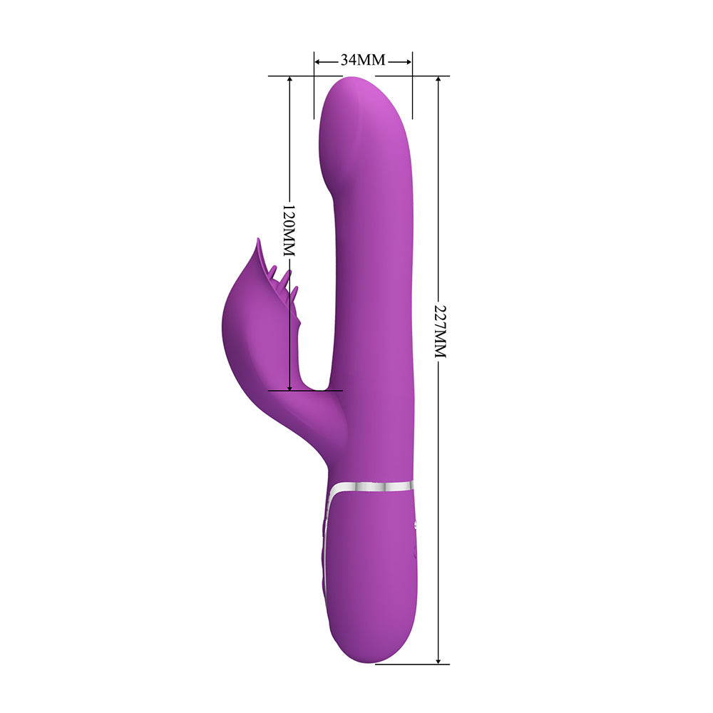 Falin Vibrador Dual 4 en 1 Recargable