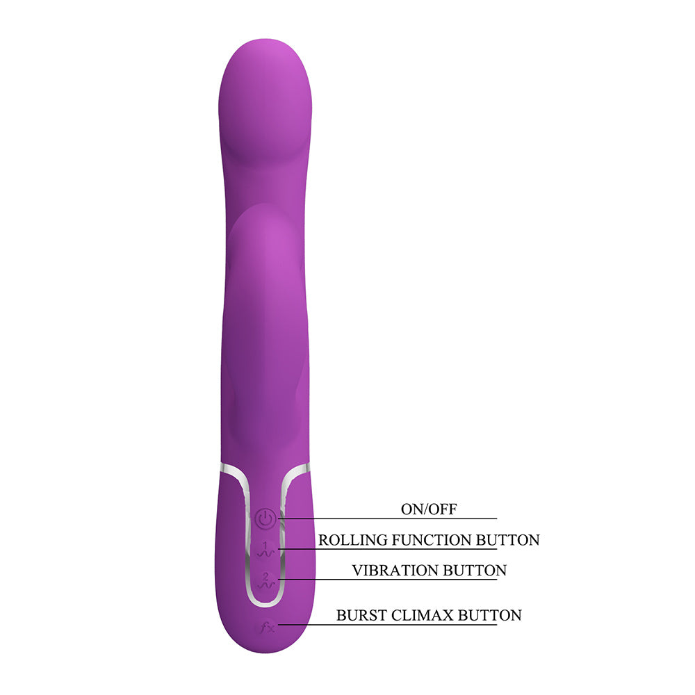 Falin Vibrador Dual 4 en 1 Recargable