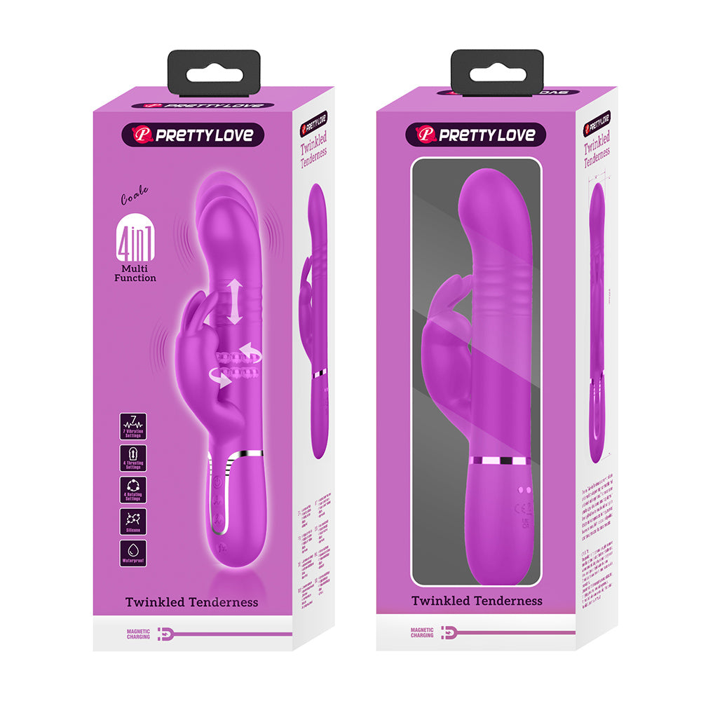 Coale Vibrador Dual 4 en 1  Recargable