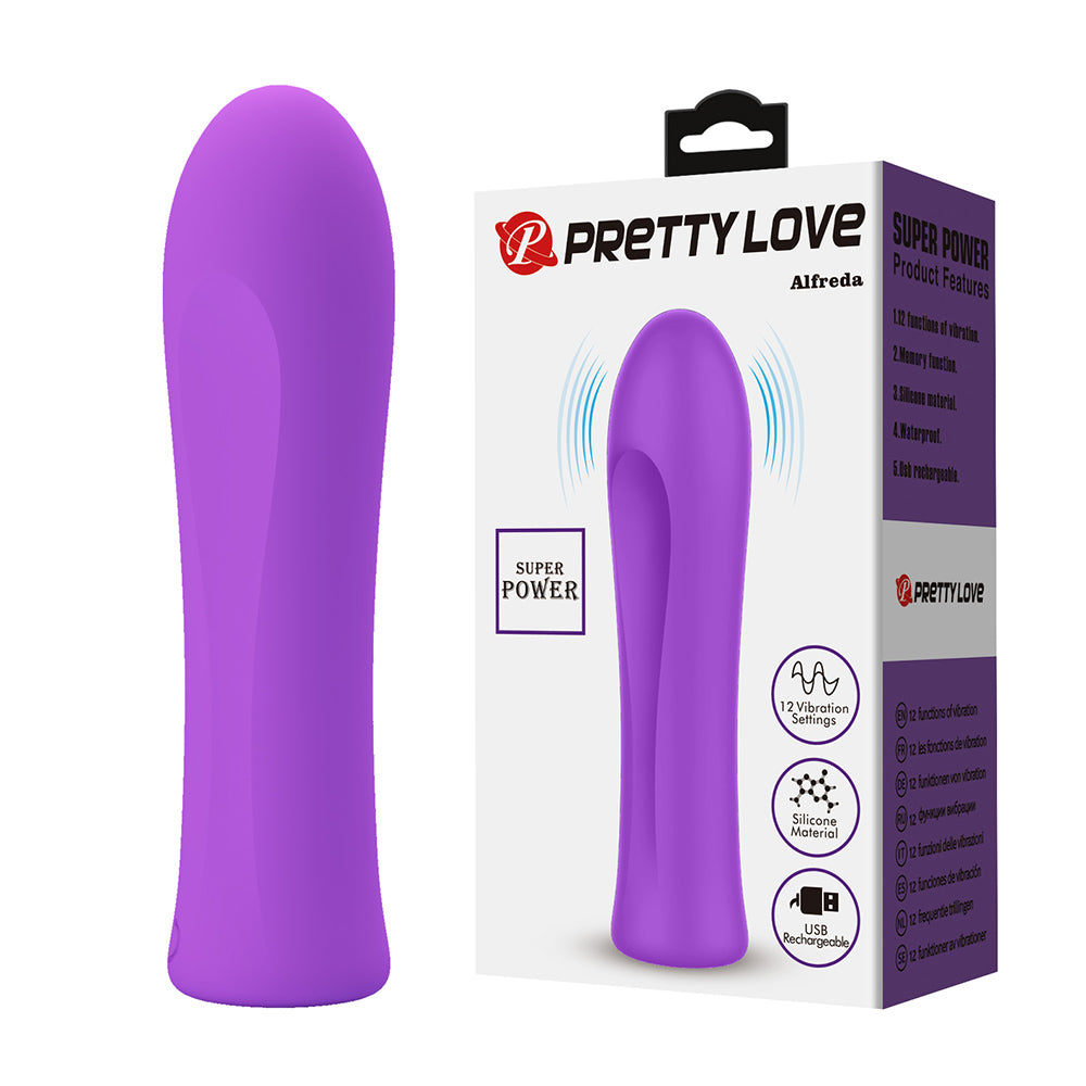 Alfreda Mini Vibrador Recargable - Morado