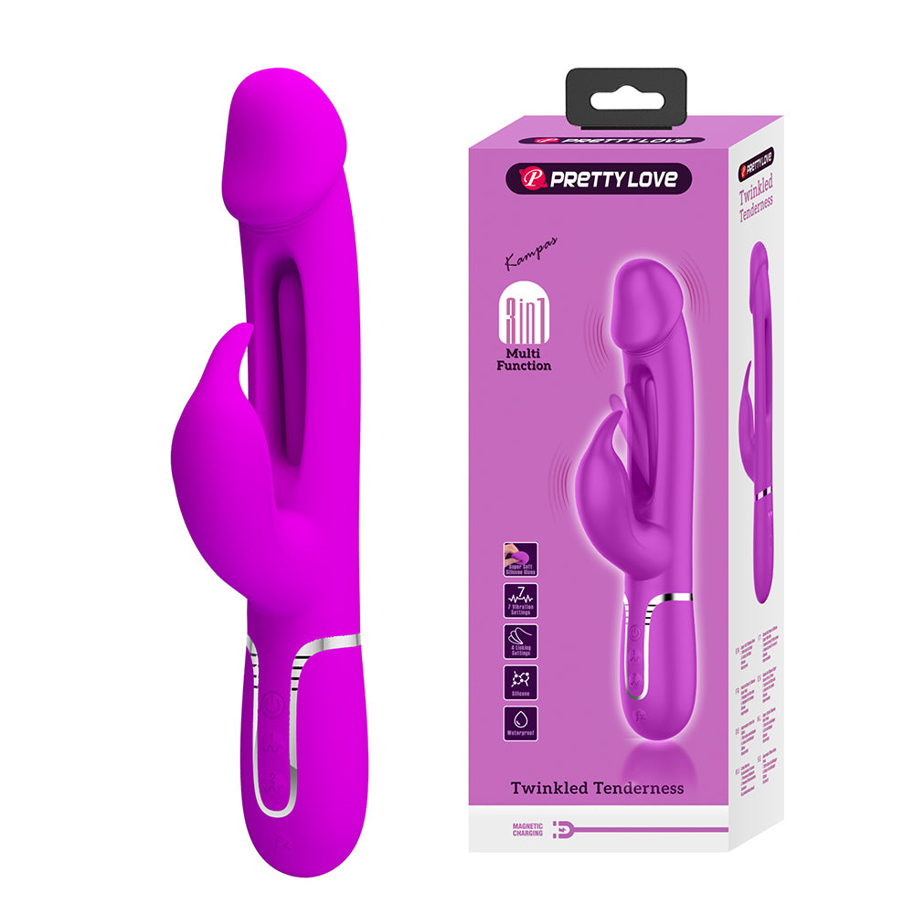 Kampas Vibrador Dual 3 en 1 Recargable