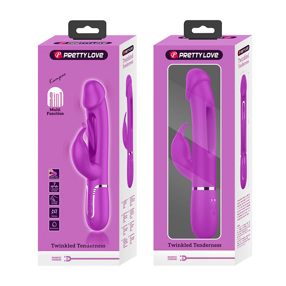 Kampas Vibrador Dual 3 en 1 Recargable