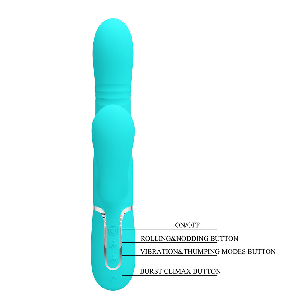 Mariana Vibrador Dual 4 en 1 Recargable
