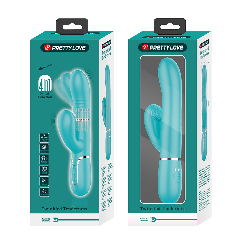 Mariana Vibrador Dual 4 en 1 Recargable