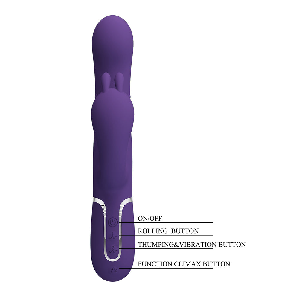 Cammy Vibrador Triple 4 en 1 Recargable