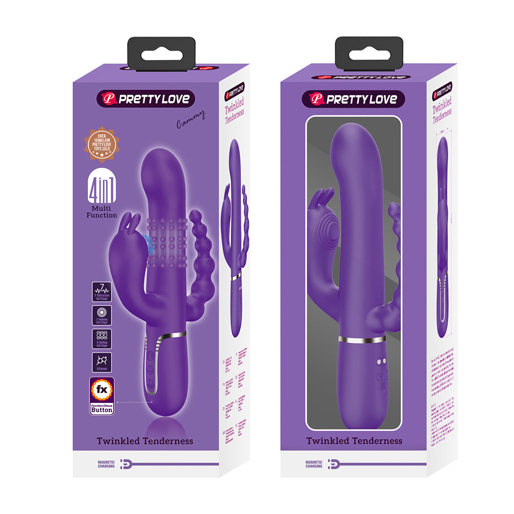 Cammy Vibrador Triple 4 en 1 Recargable