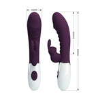 Naughty Bunny Vibrador Dual - Morado