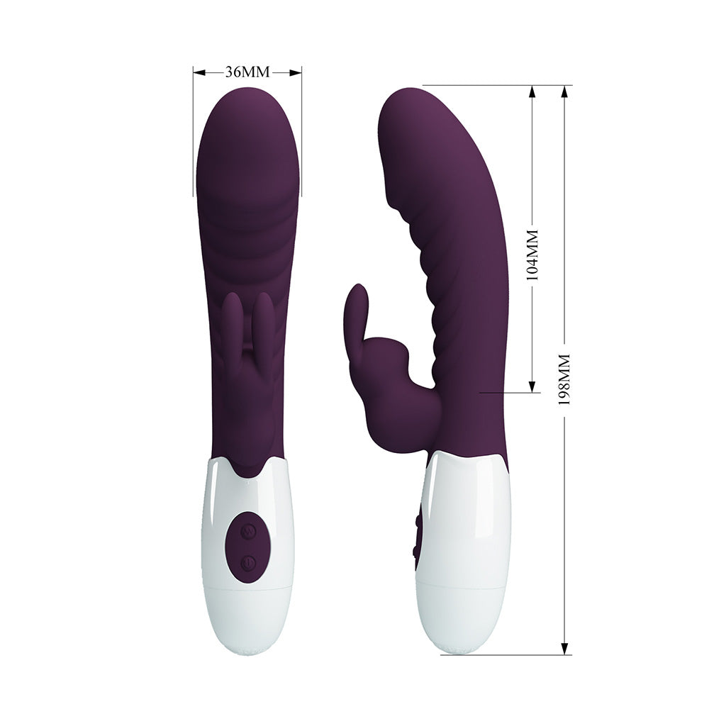 Naughty Bunny Vibrador Dual - Morado