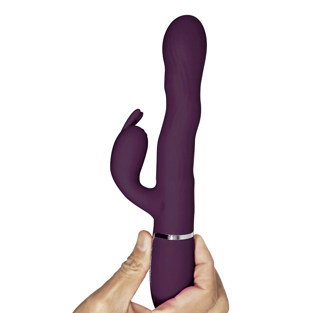 Laursen Vibrador Dual con Movimiento - Morado Imagen secundaria del producto