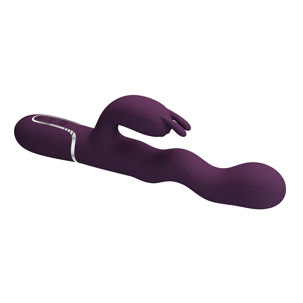 Laursen Vibrador Dual con Movimiento - Morado