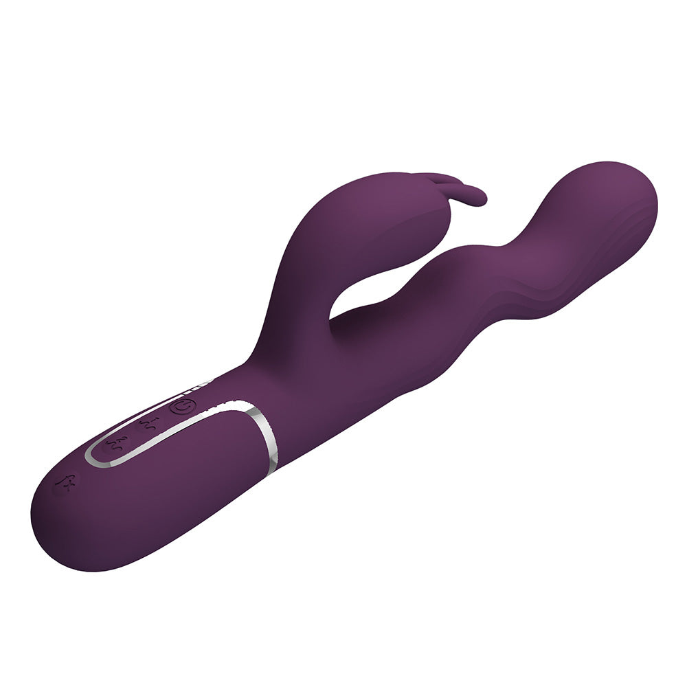 Laursen Vibrador Dual con Movimiento - Morado