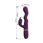 Laursen Vibrador Dual con Movimiento - Morado