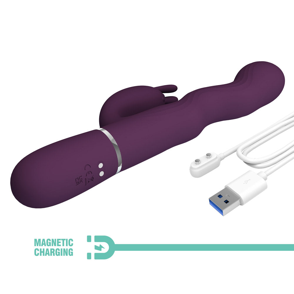 Laursen Vibrador Dual con Movimiento - Morado