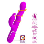 Laursen Vibrador Dual con Movimiento - Fucsia
