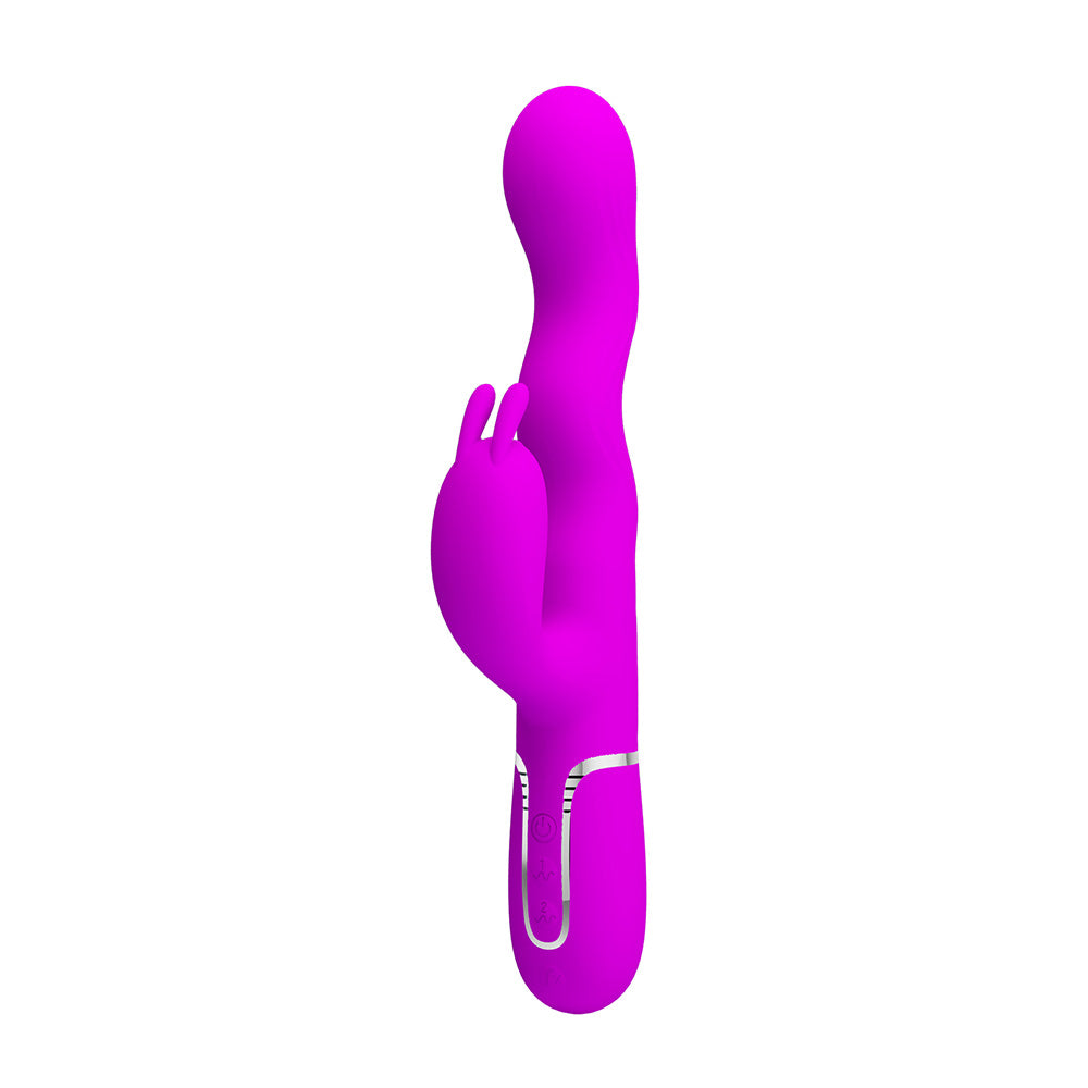 Laursen Vibrador Dual con Movimiento - Fucsia