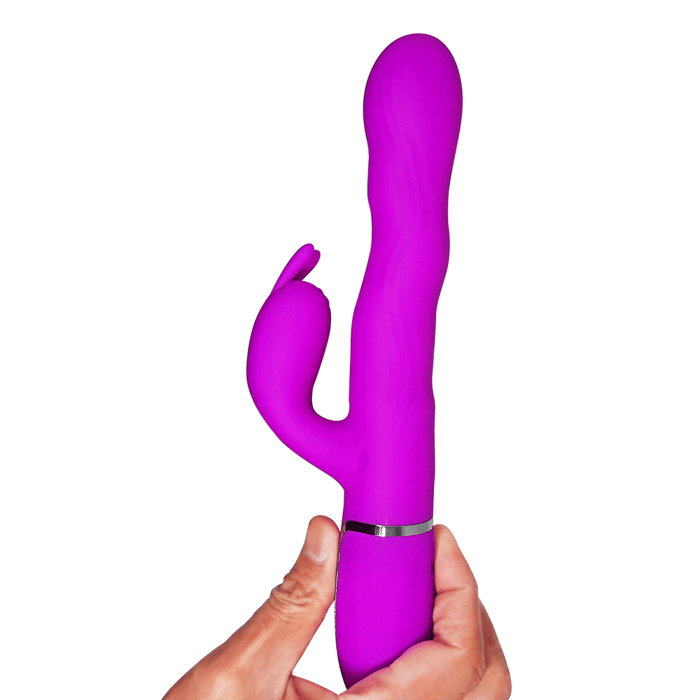 Laursen Vibrador Dual con Movimiento - Fucsia Imagen secundaria del producto
