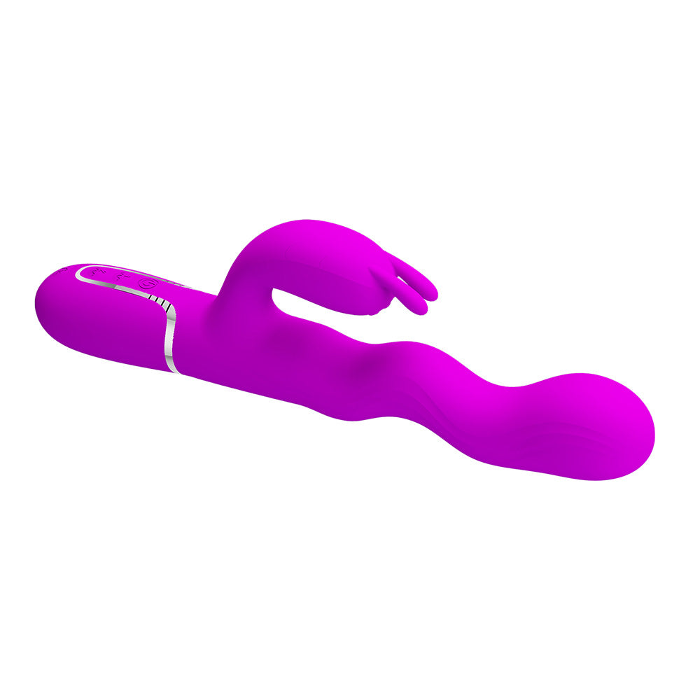 Laursen Vibrador Dual con Movimiento - Fucsia
