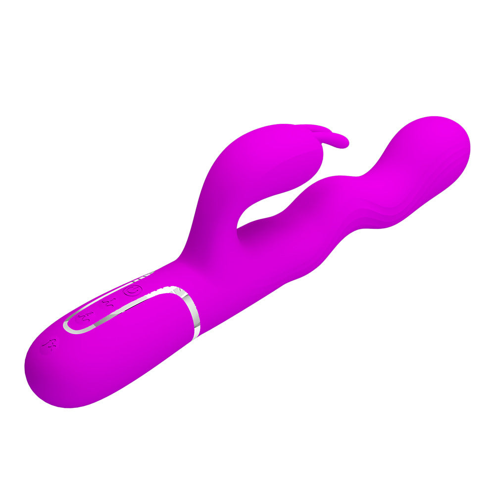 Laursen Vibrador Dual con Movimiento - Fucsia