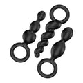 Booty Call Set 3 Plugs Anales Satisfyer - Negro