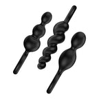 Booty Call Set 3 Plugs Anales Satisfyer - Negro