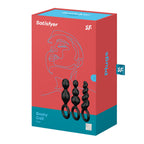 Booty Call Set 3 Plugs Anales Satisfyer - Negro