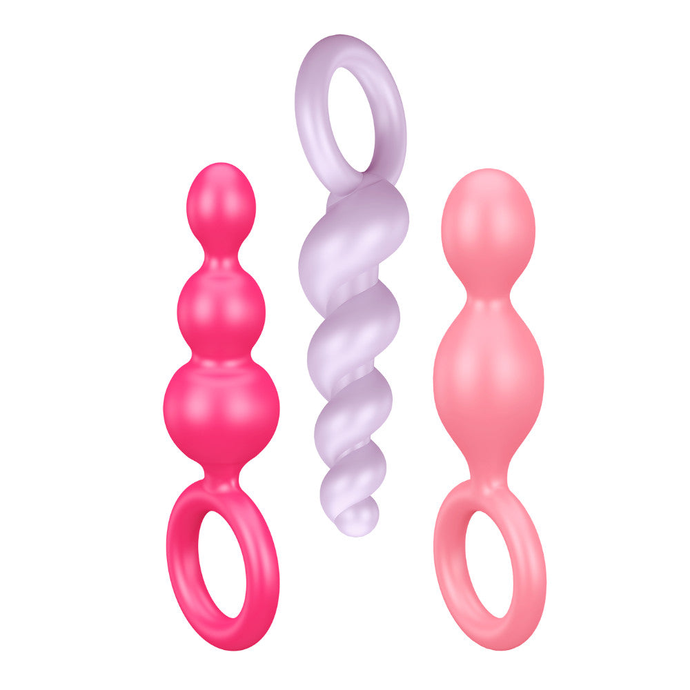 Booty Call Set 3 Plugs Anales Satisfyer - Colores
