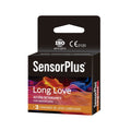 Condones Sensor Plus Long Love Retardante - Caja 3 unidades