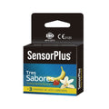 Condones Sensor Plus Tres Sabores - Caja 3 unidades