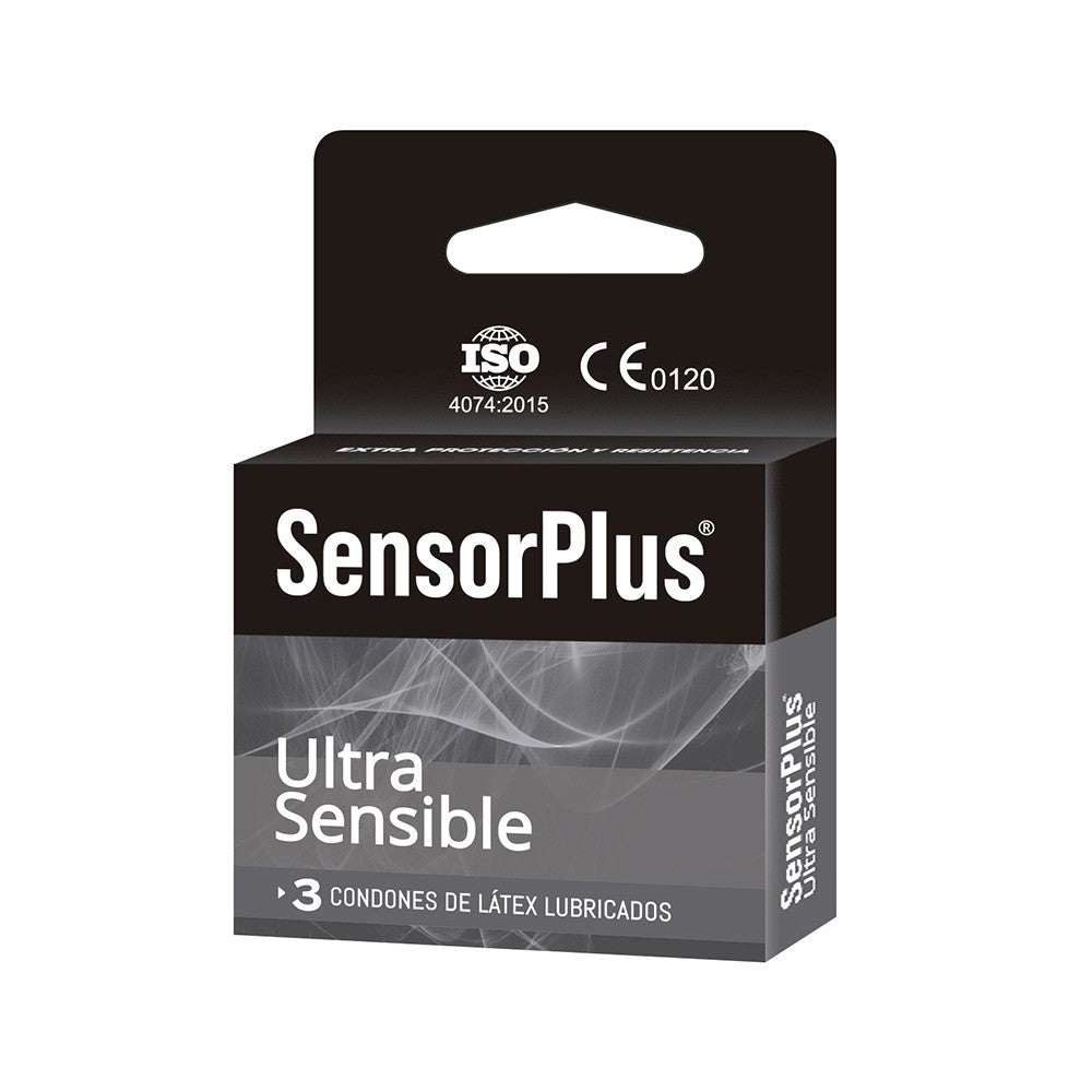 Condones Sensor Plus Ultra Sensible - Caja 3 unidades Imagen principal del producto