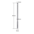 Dispositivo uretral Metal 4mm
