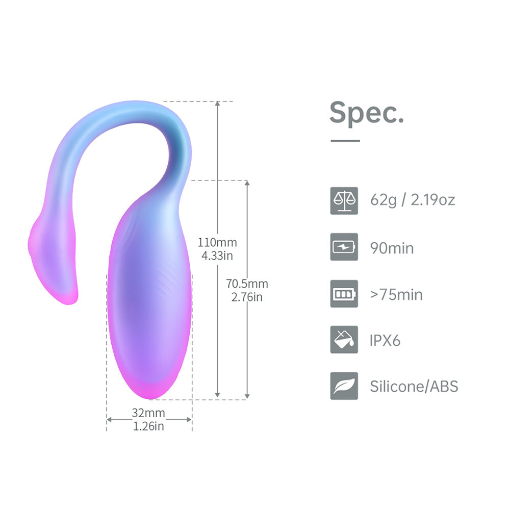 Magic Flamingo Max Vibrador Interactivo con APP - Morado