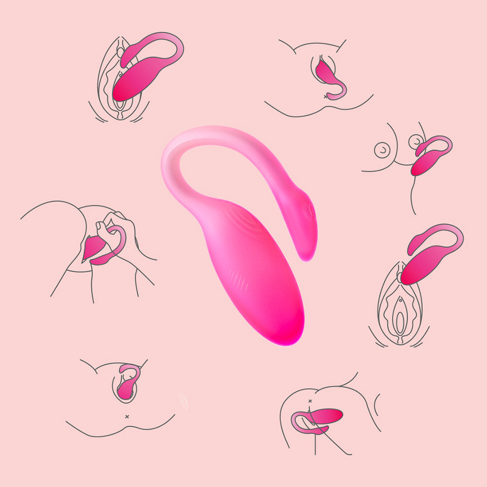 Magic Flamingo Max Vibrador Interactivo con APP - Rosado