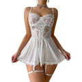 Dominga Babydoll de Encaje Blanco