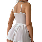 Dominga Babydoll de Encaje Blanco