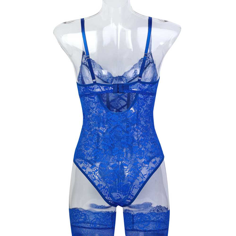 Skye Body de Encaje Azul
