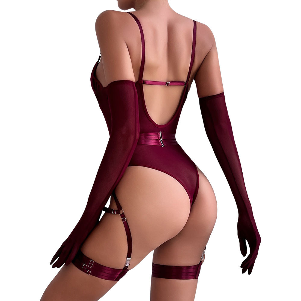 Blair Body con Guantes Burdeo