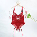 Giselle Body de Encaje Rojo XL