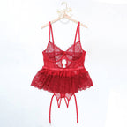 Giselle Body de Encaje Rojo XL