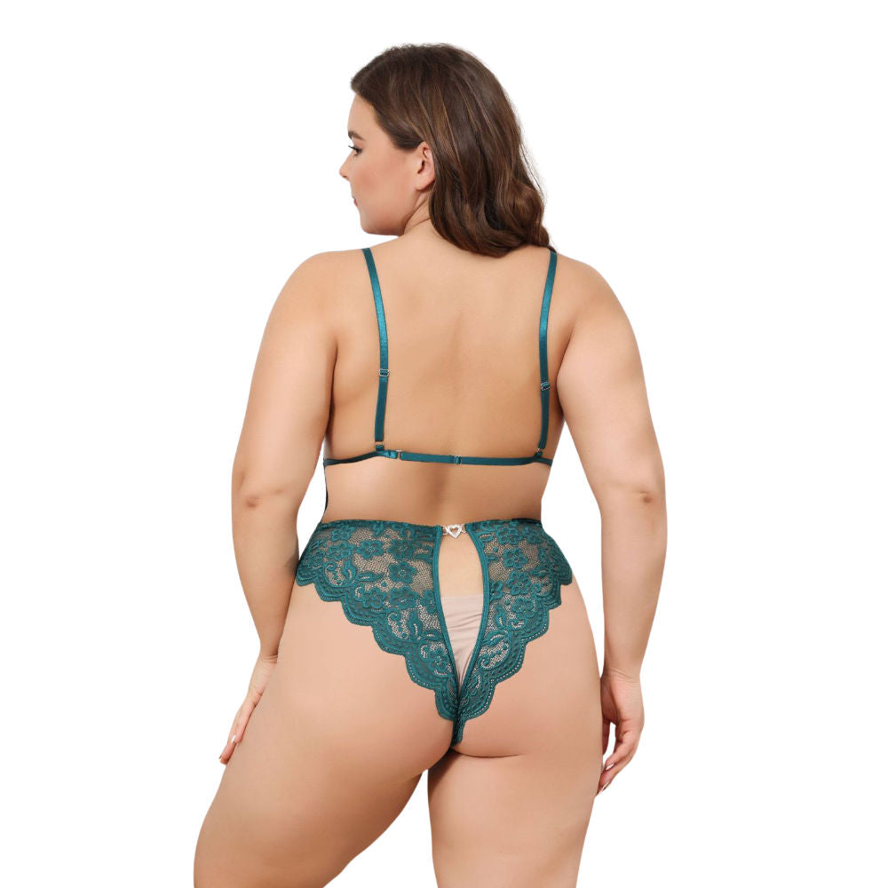 Florencia Body de Encaje Verde XL