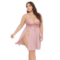 Antonia Babydoll de Encaje Rosa XL