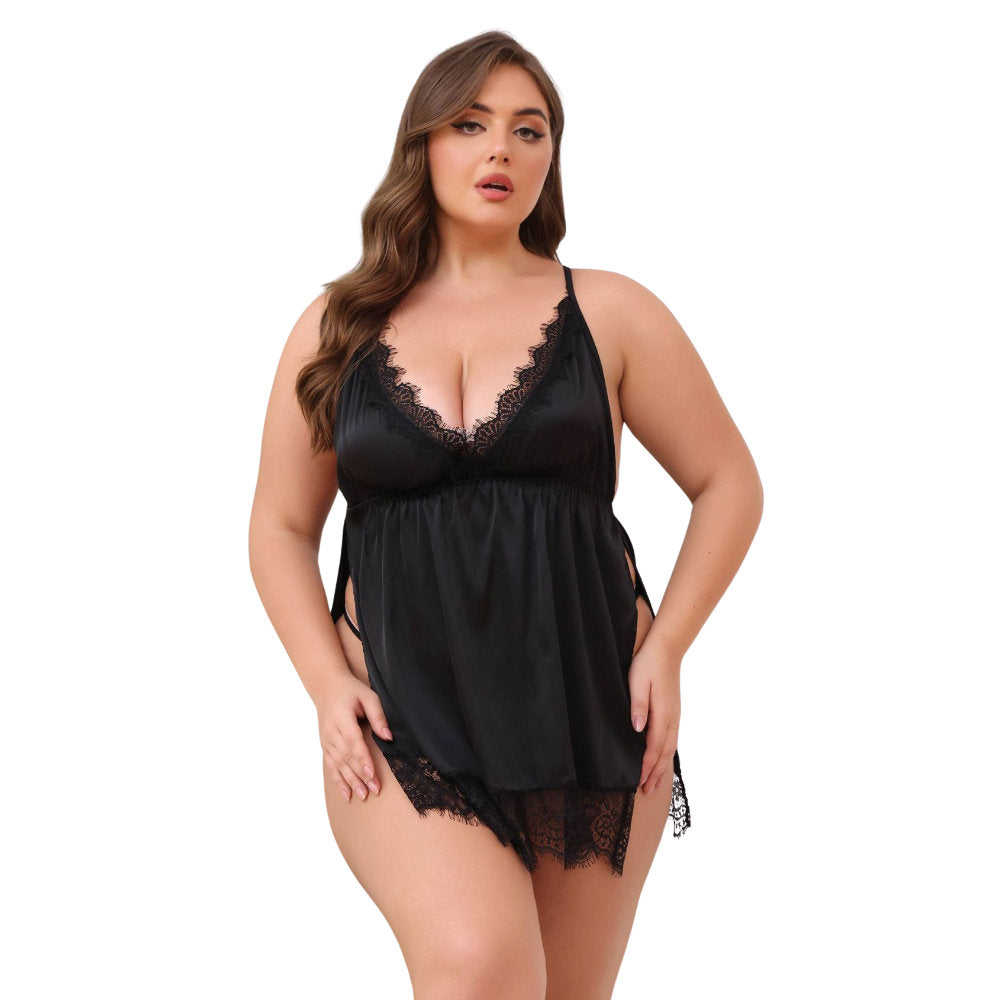 Amalia Babydoll Negro XL Imagen principal del producto